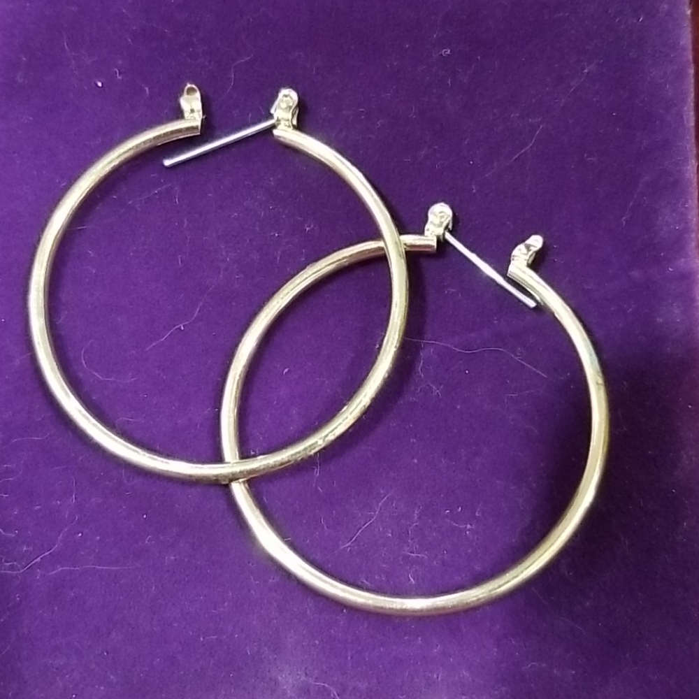 Gold hoop earrings